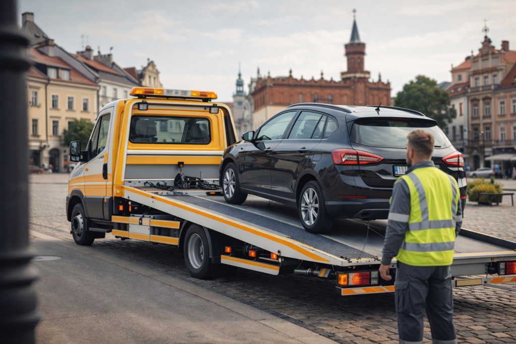pomoc drogowa Tarnów – holowanie auta osobowego