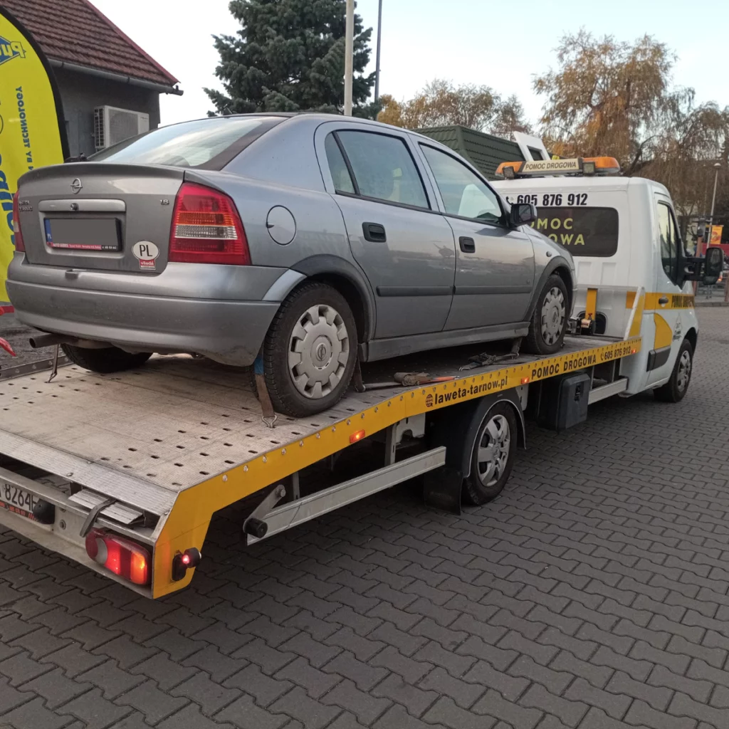 laweta samochodów osobowych Tarnów – transport auta osobowego na lawecie